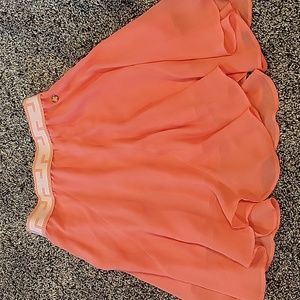 Matilda Jane 435 Coral Bright Idea Lined Swing Skirt Size 8